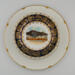 This view is from the top straight down showing the government building at the St. Louis Expo. The saucer is 5.5"W, plate 9"W and  dish 4"H. This view is from the top straight down showing the government building at the St. Louis Expo. The saucer is 5.5"W, plate 9"W and  dish 4"H.